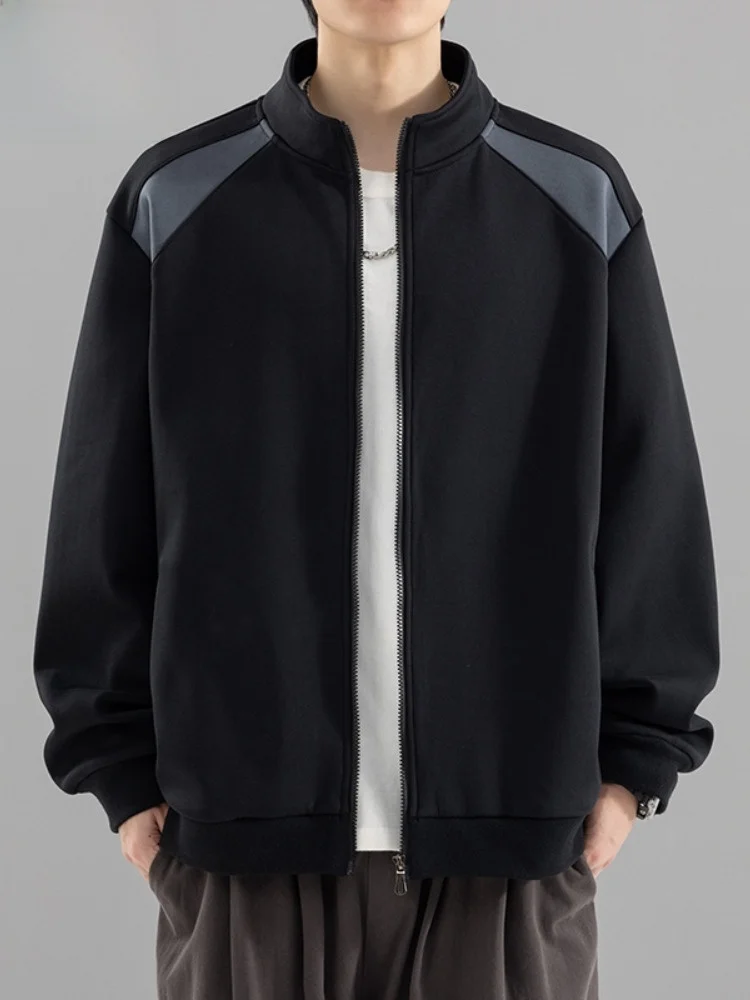 

Paul Men's New Casual Spor Jaet Stand Collar Faionable Versatile Haome Spring Autumn Outerwear Stand Fit Polyeste...