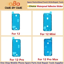 Waterproof Adhesive Sticker For iPhone 12 PRO MAX MINI Front Housing Frame Tape Strips Screen Pre-Cut Seal Adhesive Replacement
