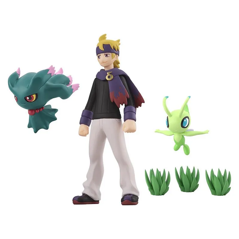 Bandai Pokemon Wereld Van Proporties Johto Regio Morty Misdreavus Celebi Anime Actie Speelgoedfiguur Verzamelbare Modellen Geschenken