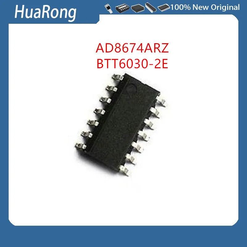5Pcs/Lot  AD8674ARZ AD8674AR AD8674A AD8674   BTT6030-2EKA BTT6030-2E BTT6030  SOP-14