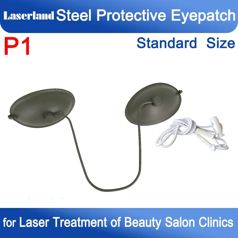 Plus Stainless Steel Eyepatch Laser Protection Goggles Safety Eyewear Glasses IPL Beauty Salon