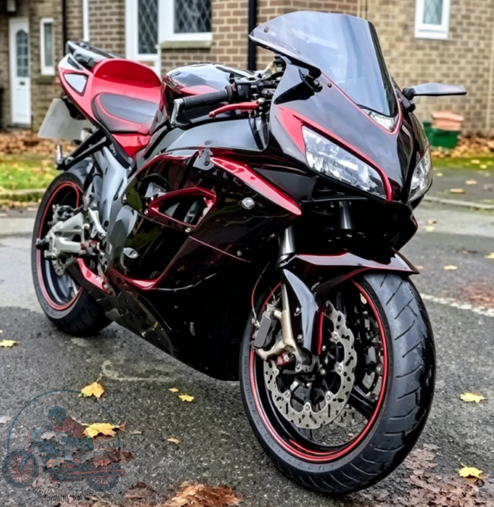 Hochwertiges Verkleidungs-Kit Passend für HONDA CBR1000RR 2004 2005 04 05 Karosserie-Set Maßgefertigt Schwarz Rot