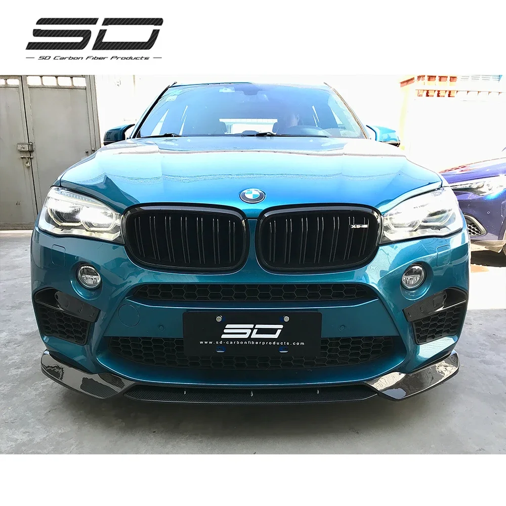 

SD саржевая карбоновая/кованая карбоновая передняя губа для X5M X6M F85 F86