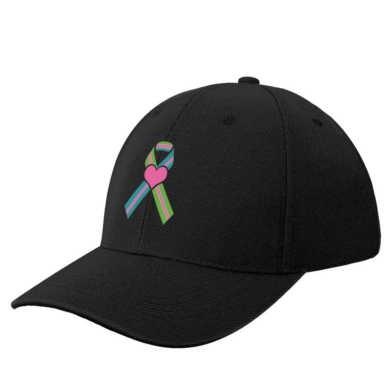 

Metastatic Breast Cancer Ribbon Big Heart Baseball Cap Luxury Brand Golf Wear fishing hat beach hat Female Men's