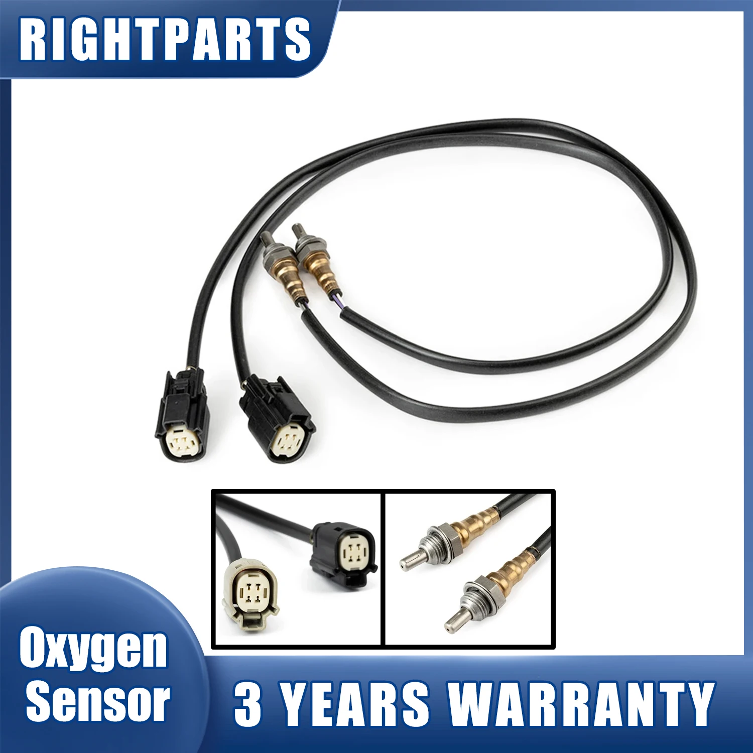 RIGHTPARTS 2x Front & Rear Oxygen Sensor 32700006 32700026 For Harley Davidson Sportster 883 1200 Seventy Two Forty Eight 14-18