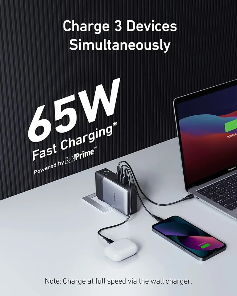 Original Anker 733 Power Bank GaNPrime PowerCore 65W Fast Charge