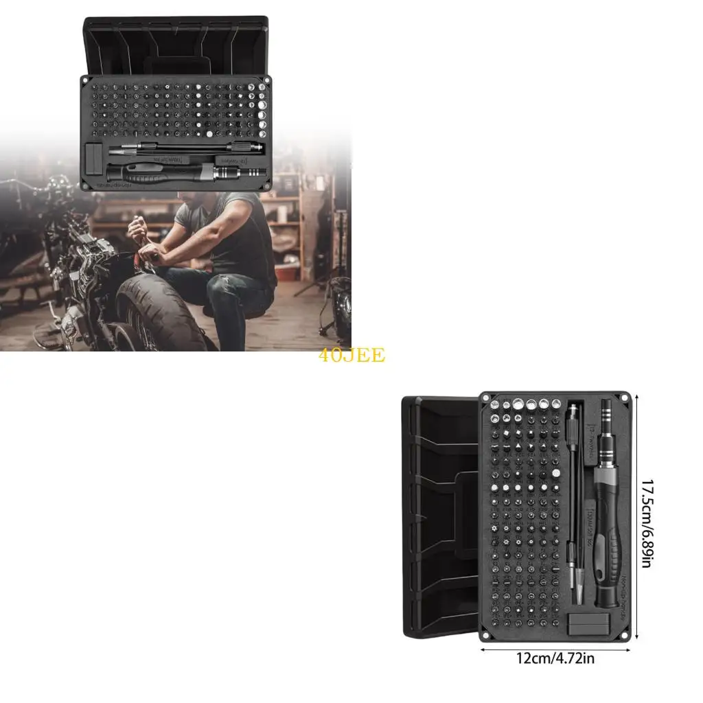 

40JE MultiFunction Steel Screwdriver Bit Ergonomic Grip Maintenance Tool