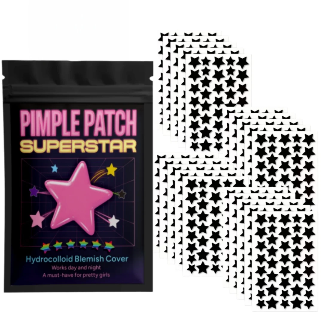 200/320/400pcs - Acne Patch, Suitable for Both Men and Women, Adult Black Star Pattern - Suitable for all skin types, acne clean