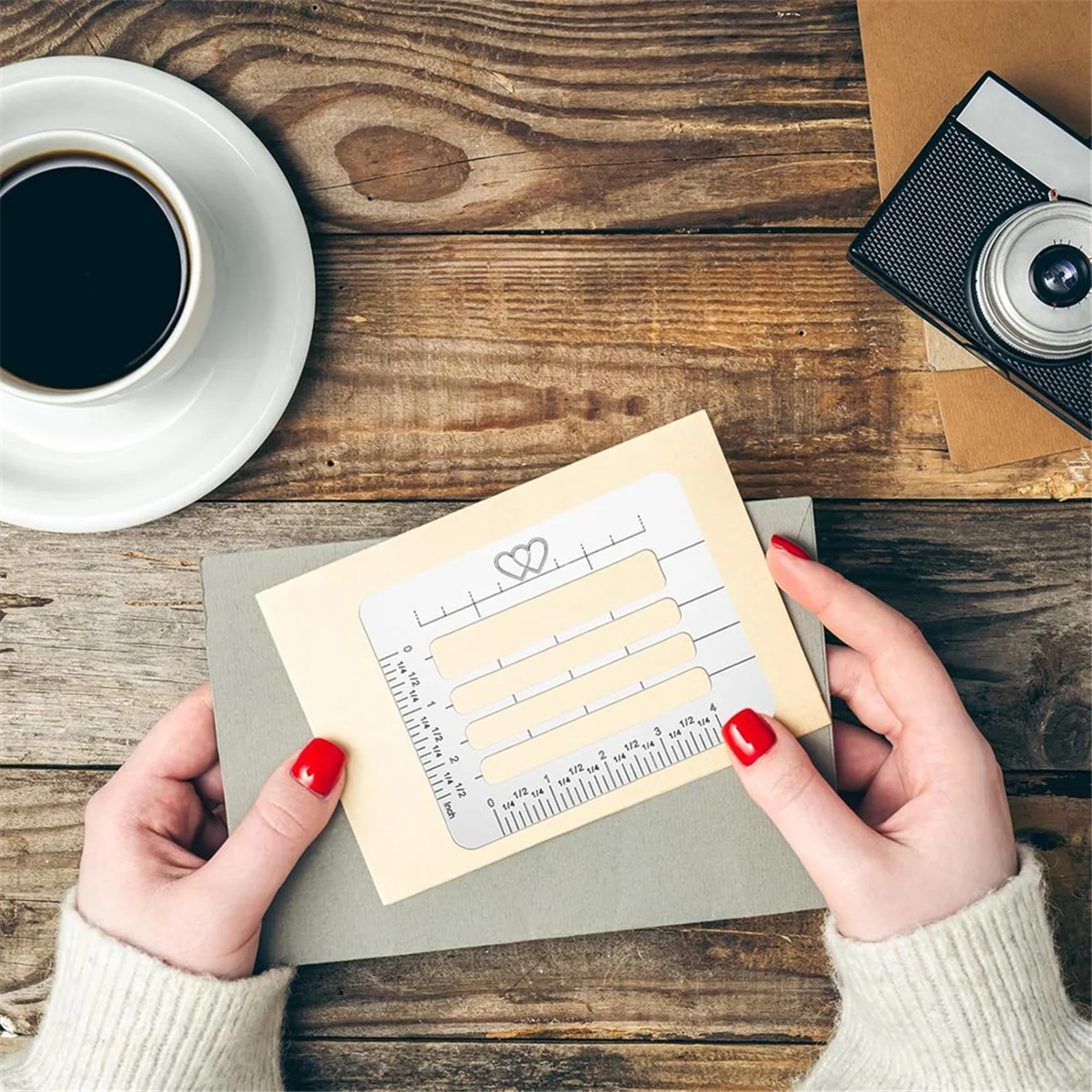 BAAQ 6Pcs Straight Line Stencil Template for Journaling,Stencils for Journaling Spacing Line Lettering Guide,Planner Stencils