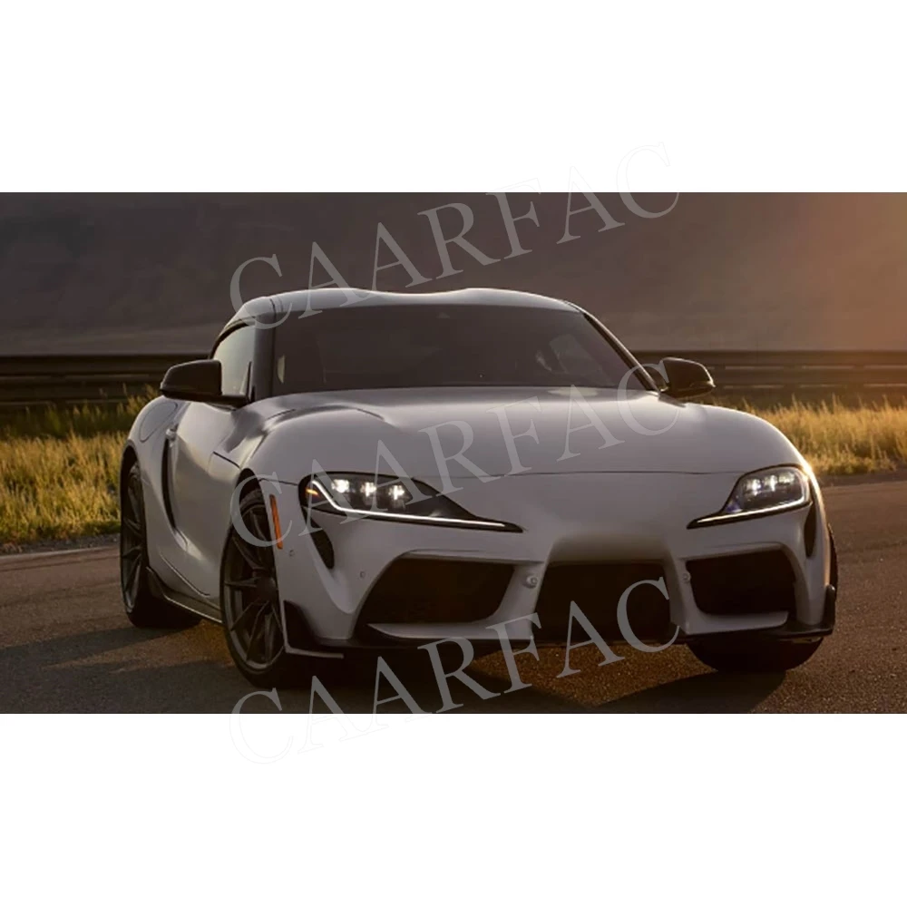 Carbon Fiber Car Front Bumper Air Vent Canards Spoiler Splitter Winglet for Toyota SUPRA A90 A91 MK5 J29 2020-2025 FRP - view 6