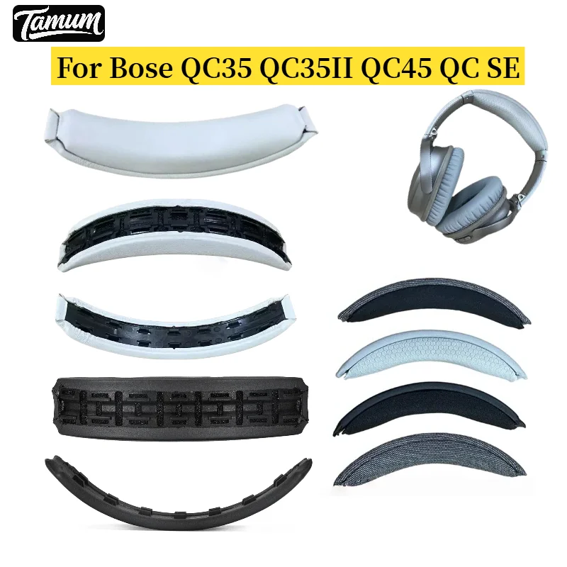 

Headband Cover For Bose QC35 QC35II QC45 QC SE Headphone Head Beam Breathable Mesh Cloth Zipper