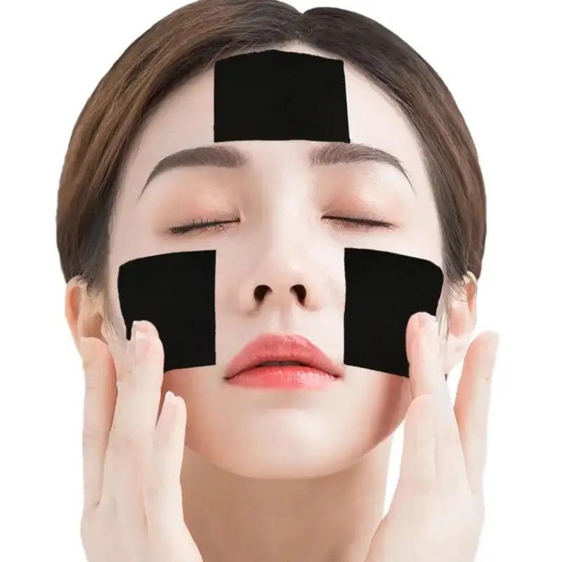 200PCS Disposable Bamboo Charcoal Wet Compress Cotton Pads Black Facial Makeup Remover Wipes Skin Cleaning Pads