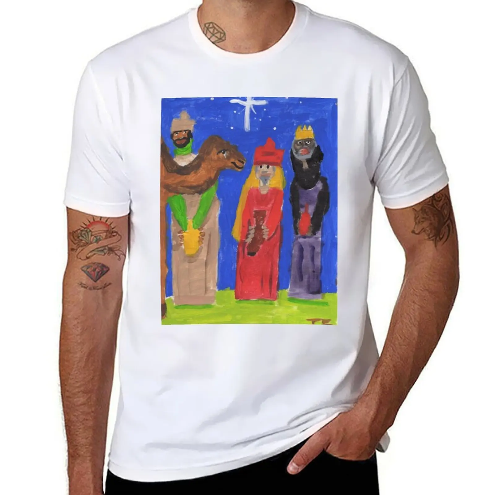 

three men and a camel T-Shirt funny t shirts cotton t shirts with prints T-Shirt
