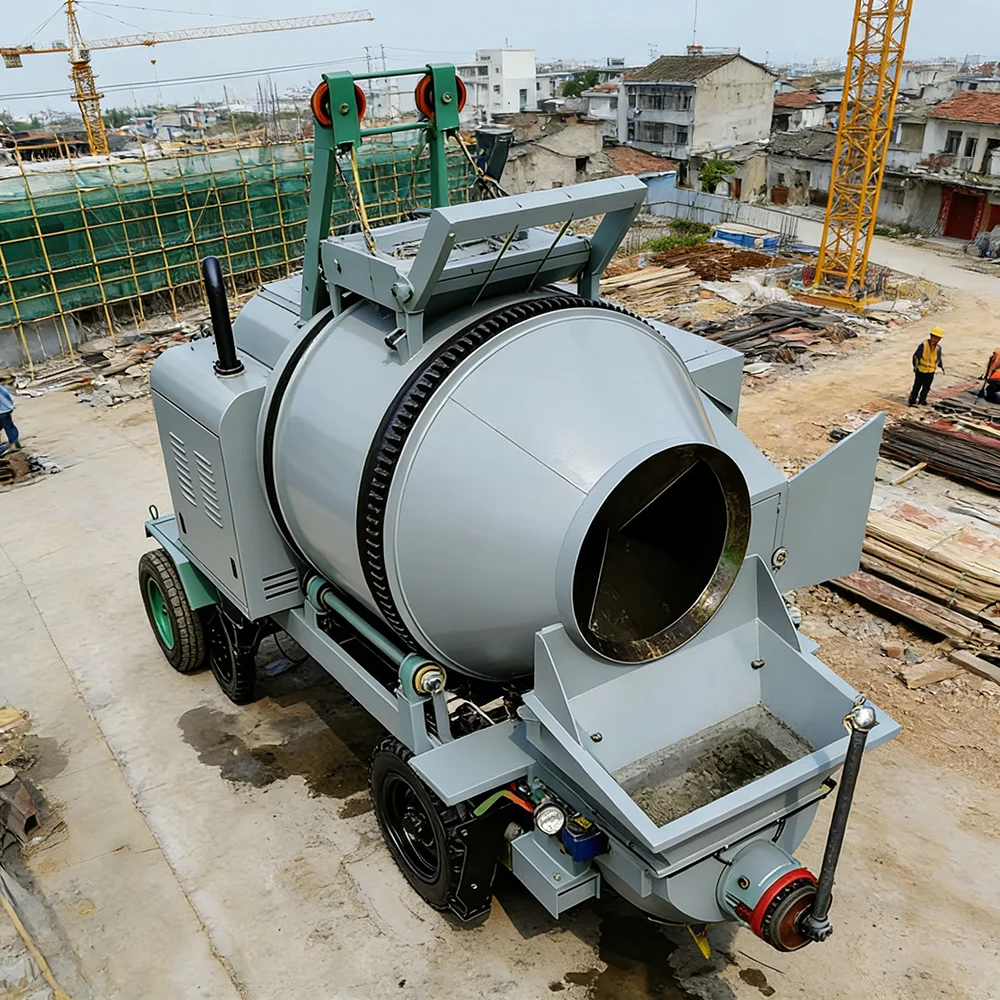 Professional Concrete Mixer Pump Machine With Advanced Hydraulic Pump High Performance Portable Pumping Unit For Building