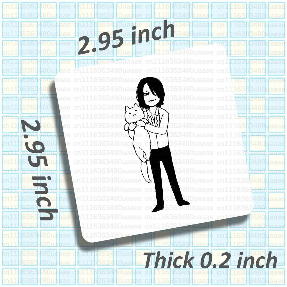 B-Buck Tick Band DIY Refrigerator Magnet Acrylic Square with Magnetic Sheet Material Package Home Decor