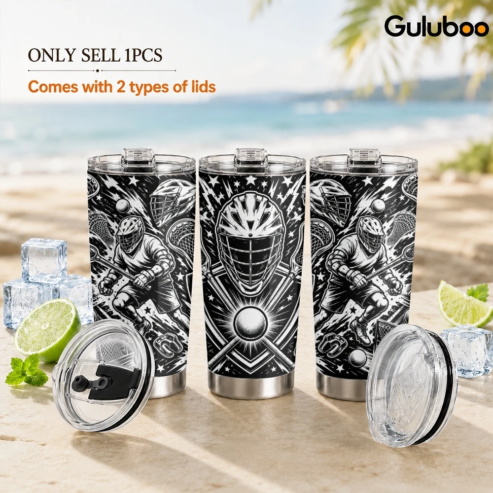 Tumbler 20Oz White - Черно-белые спортивные термосы-кружки 20 унций из