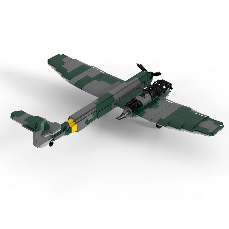 WW2 Military Light Bomber BV-141 German Tactical Reconnaissance Fighter MOC Building Blocks Model Kid\'s Bricks Toys Xmas Gifts