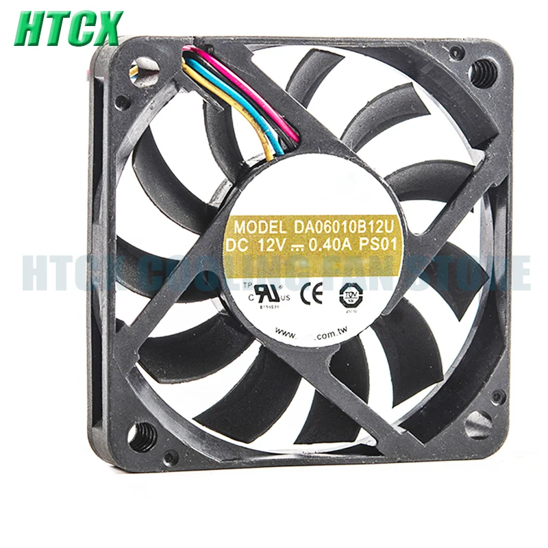 New 12V0.40A DA06010B12U 6010 Ultra-Thin Motherboard CPU 6cm4-wire PWM speed regulating fan