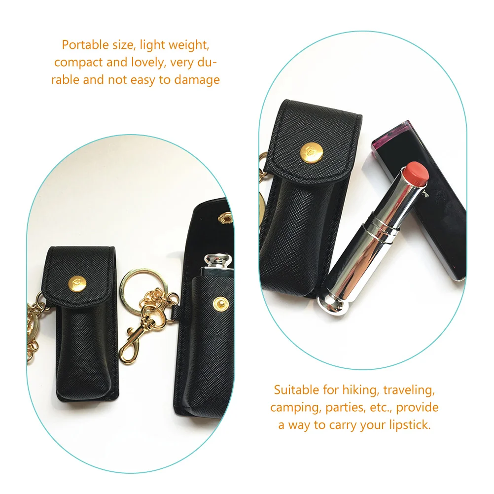 

Portable Fashion Lipstick Case Pouch For Purse Travel Accessories Women Small Lightweight Durable Coin Pouch Lip Balm Holder
