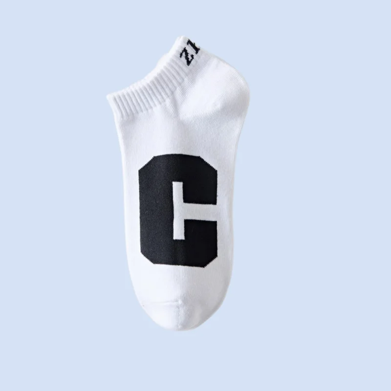 Chaussettes décontractées pour hommes, bouche peu profonde, personnalité, taille basse, mince, absorbant la sueur, respirant, bateau, été, nouveau, 5/10 paires