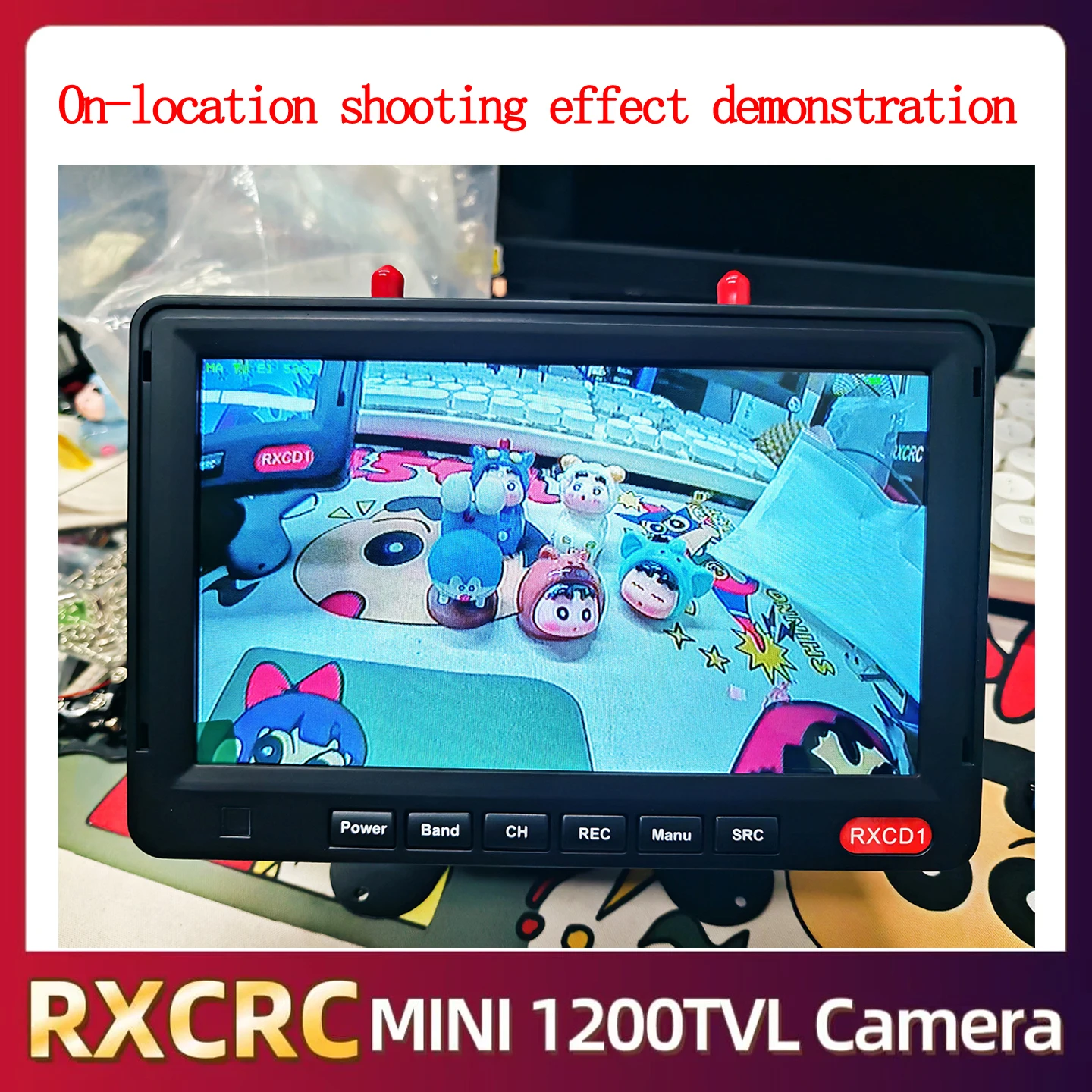 RXCRC CMOS MINI1200TVL 130° viewing Camera 5.8G analog CVBS image transmission wide voltage 3-5V For RC FPV Racing Drone Part.