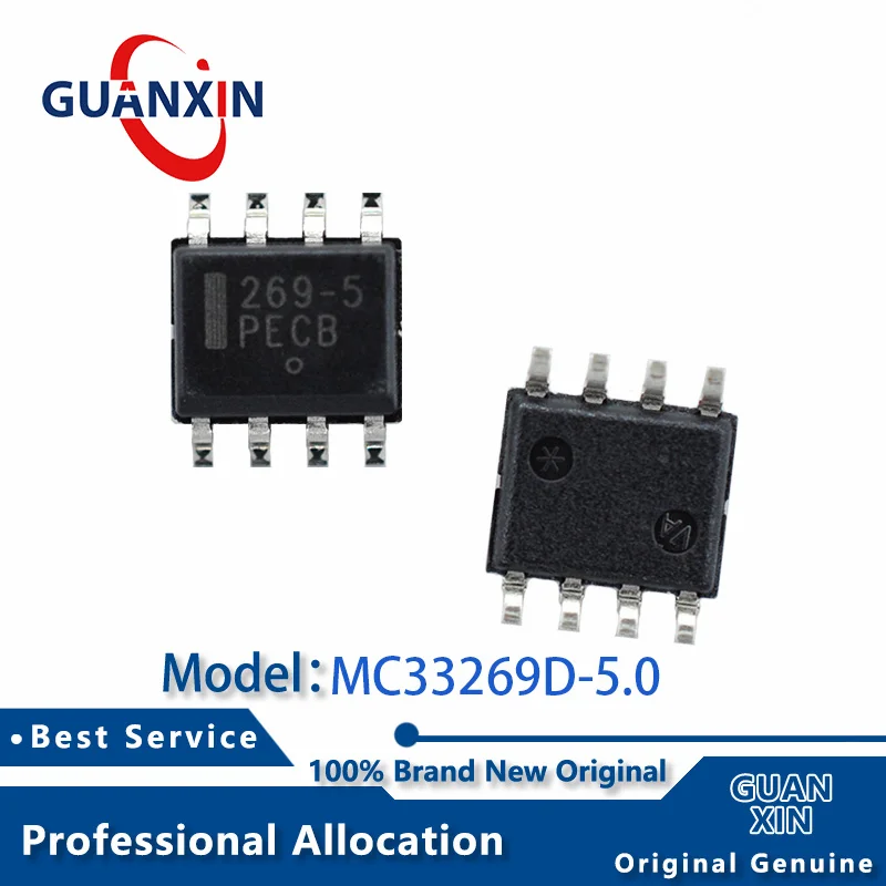 

100% New electronics MC33269D-5.0 MC33269D-5.0G SOIC-8 Marking 269-5 MC33269