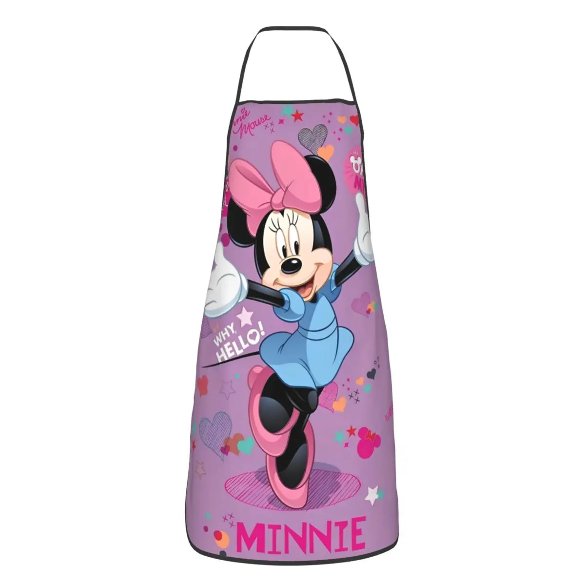 Cartoon Cute Minnie Mickey Mouse Kitchen Grill Aprons Sleeveless Pinafore for Chef Barista Gift