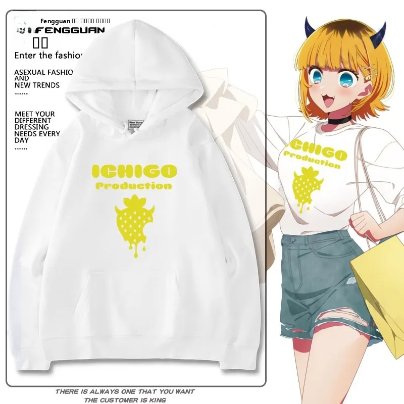 

Длинная толстовка-худи из смесового хлопка и полиэстера, повседневная, для осени и зимы, молодежная, свободного кроя, с мультяшным аниме-принтом