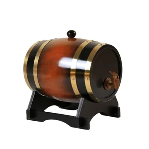 Barril De Carvalho Antigo, Barril De Madeira Vinho Tinto, Tanque Interno, Barril De Cerveja De Esboço De Churrasco, Armazenamento De Vinho 12 principais vendas coluna cerveja - №7