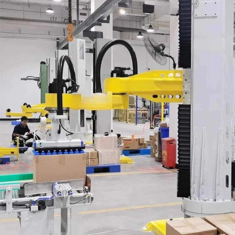 Intelligent grasping bucket column mechanical palletizing