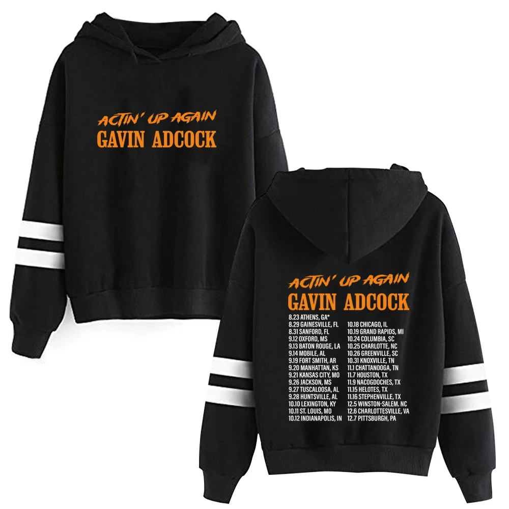 

Gavin Adcock Actin' Up Again Tour 2024 Unisex Spring and Autumn Printing Sweatshirt Casual Music Fans Gift Hoodie Printing