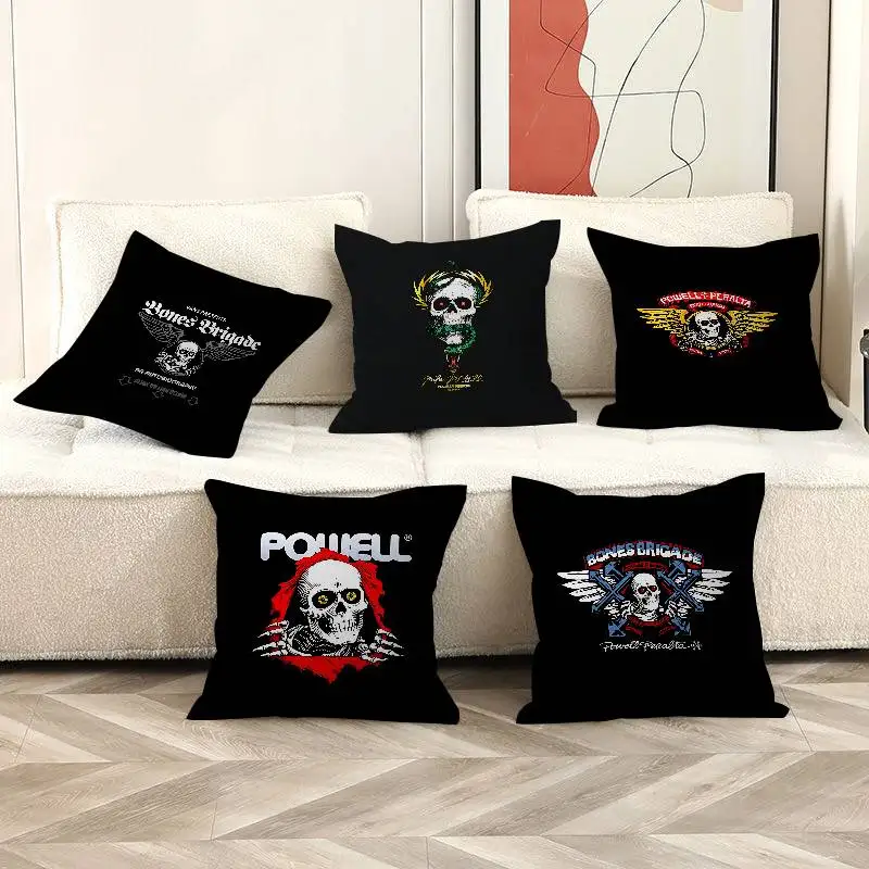 

P-Powells P-Peraltas Skateboard Cartoon Cushion Cover Pillowcase Upholstery Sofa Throw Pillow Home Decor Pillowcas