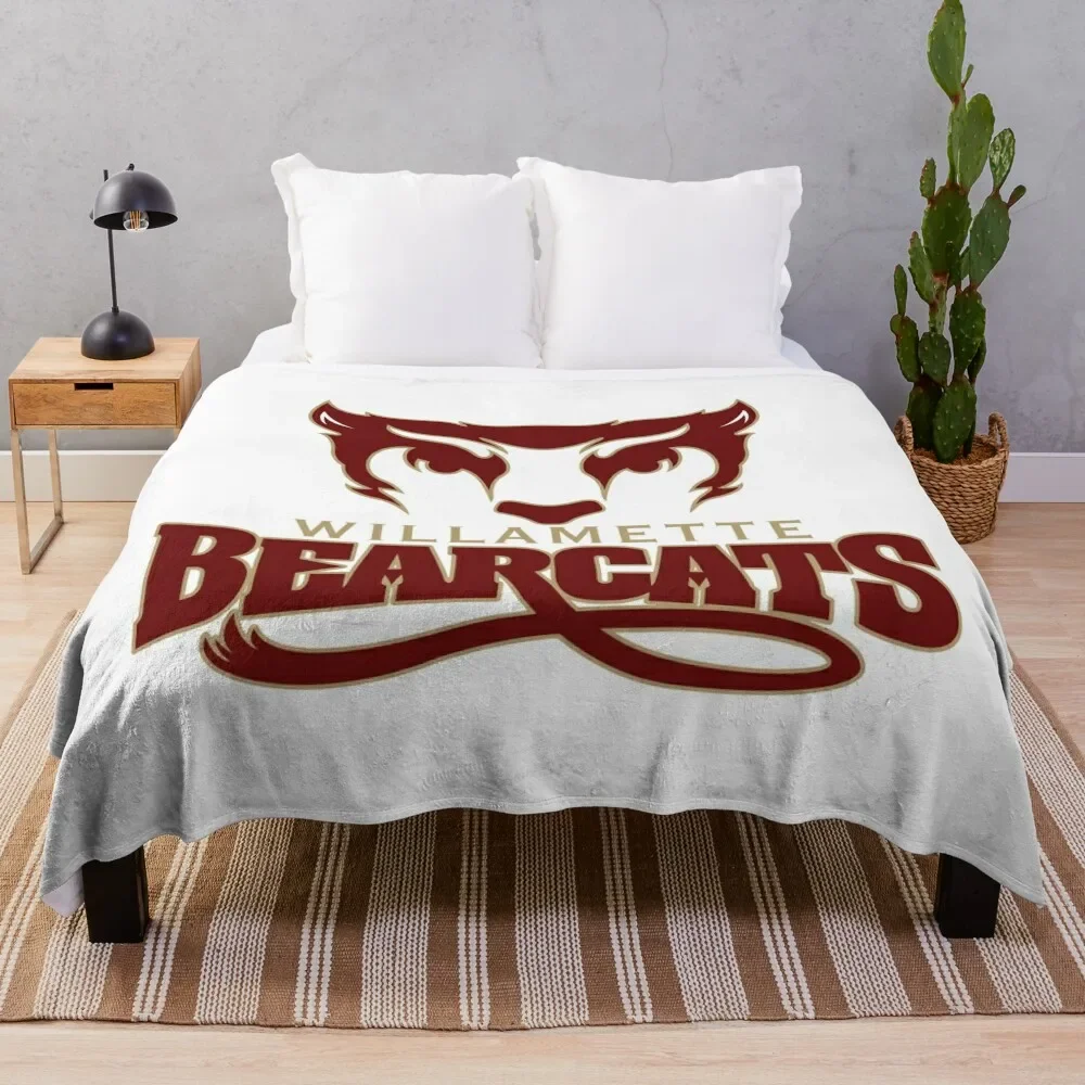 

Willamette University bearcats Throw Blanket Designers Soft Plush Plaid Winter beds Soft Blankets