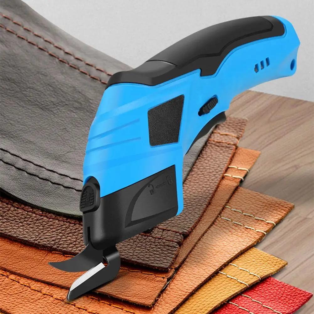 Portable Power Scissors Cordless - Effortless Electric Cutter for Heavy-Duty Fabric, Carpets and Leather