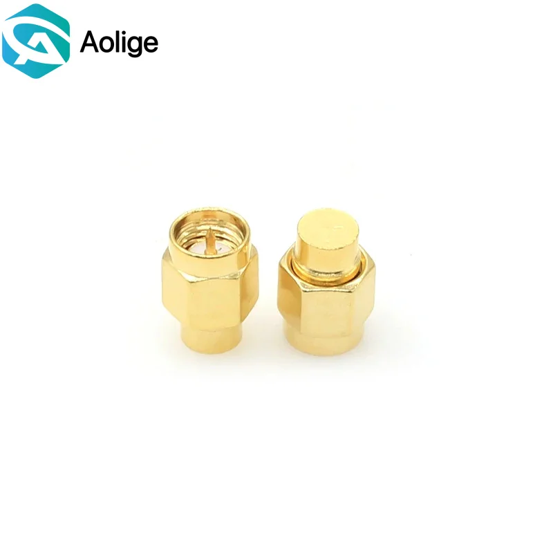2-20PCS 2W 6GHz 50 ohm SMA Male RF Coaxial Termination Dummy Load Gold Plated Cap Connectors Accessories