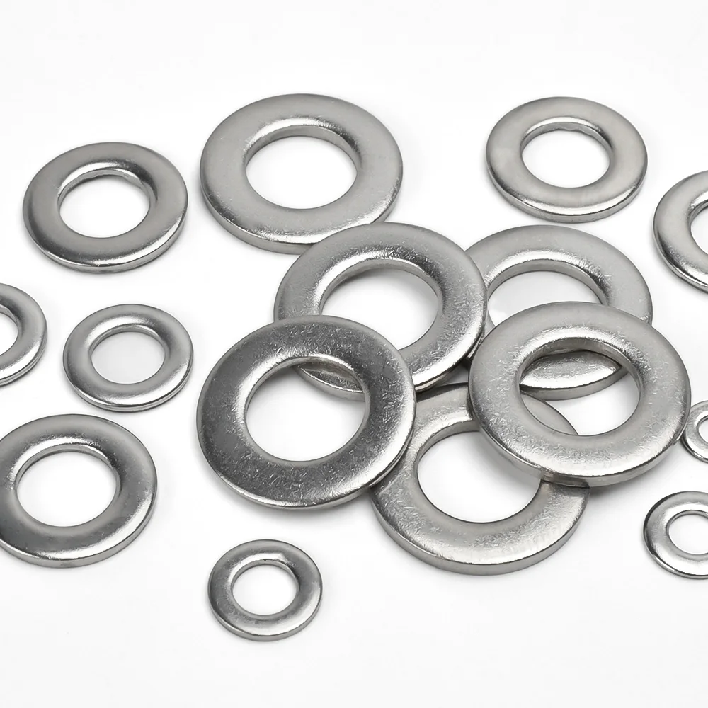 304 Stainless Steel Large Size Oversize Big Wider Flat Washer Plain Gasket Metal Meson Adjusting Shim Washers Spacer M1.6-M42