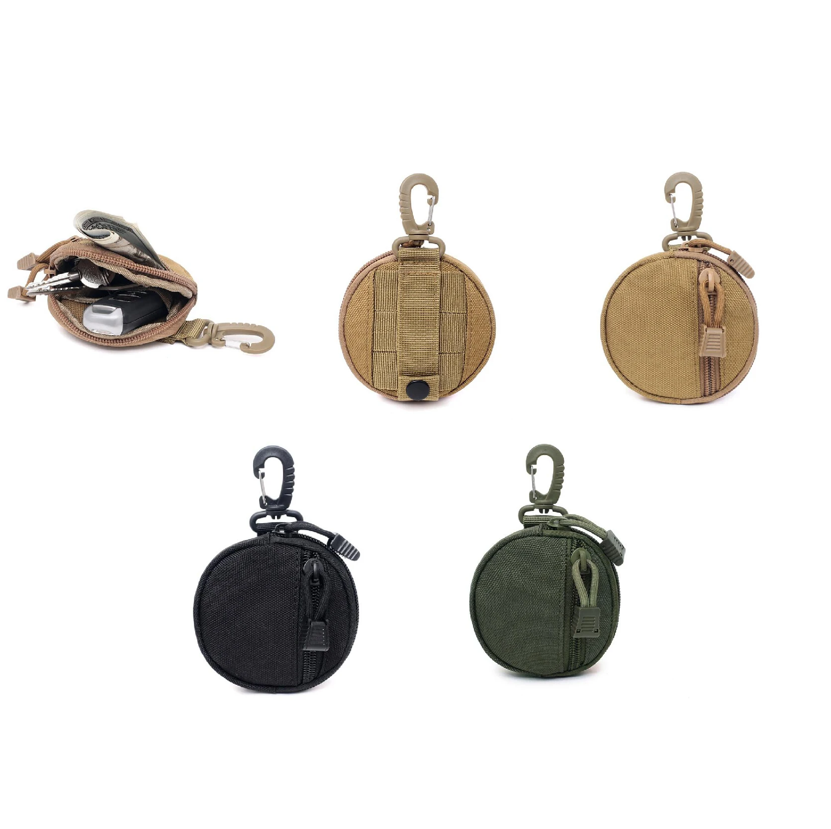 900D Oxford Waterproof Mini Pocket Key Bag Headset UBS Line U-disk Storage Bag Small Outdoor Accessory Hang Bag Tactic Pocket