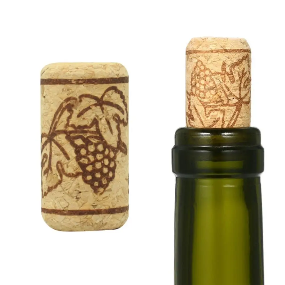 10Pcs 22mm Wood Wine Corks Stopper High Density Material Cylindrical/conical Bottle Corks Reusable Sealed Sealing Plug