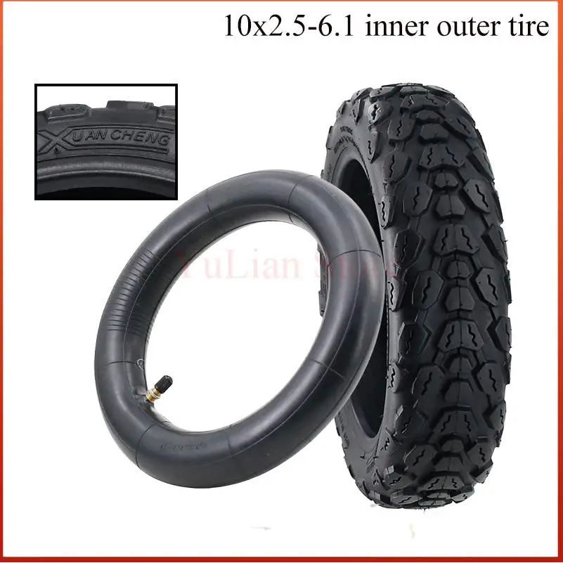

10x2.50-6.1 Tire for Xiaomi M365/1S Pro Series Electric Scooter 10 Inch Upgrade Widened Inner Outer Tyre