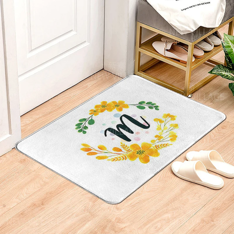 House carpet letter series Home doormat entrance Room Bathmat Footmat bathroom non-slip mat Kitchen water absorption mat