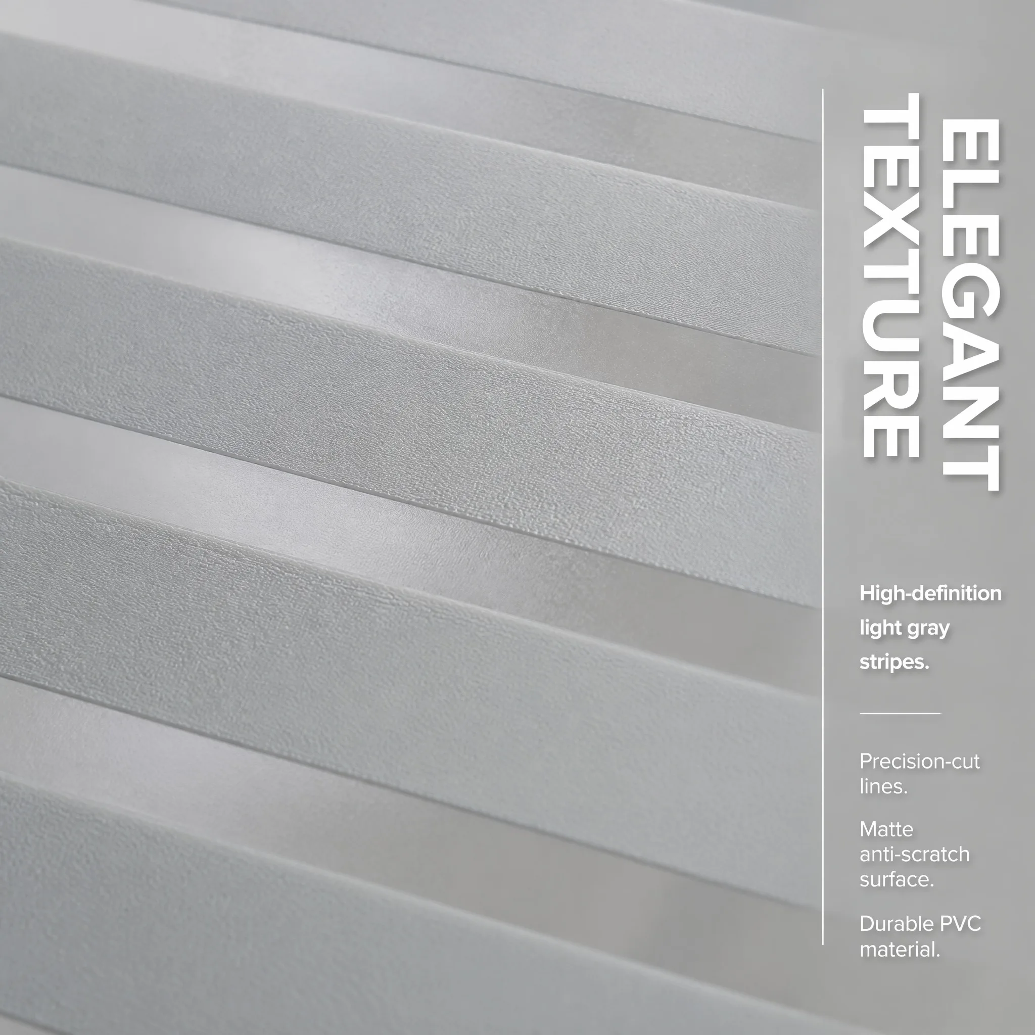 Steam Resistant Striped Self-Adhesive Window Film Privacy Glass Cover Decorative Blind Shadow for Rental House