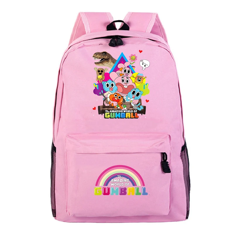 The Amazing World of Gumball Printed Backpack Primary Students School Bags Boys Girls Cartoon Bookbag Kids Back to School Gifts
