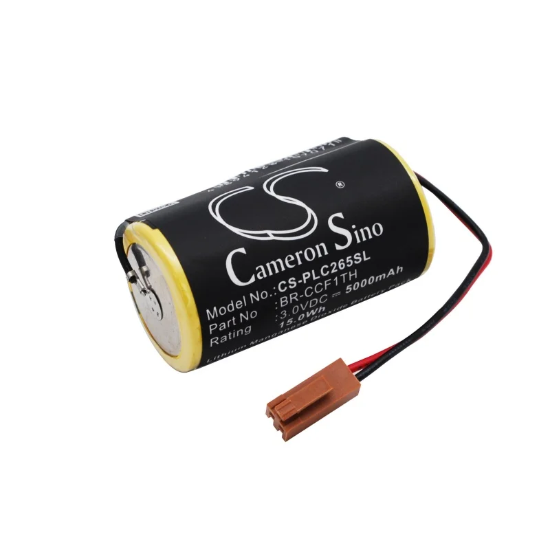 Li-MnO2 PLC Battery for Cutler Hammer GE,3.0V,5000mAh,A20B-0130-K106 Fanuc CNC 16i Fanuc CNC 18i,A98L-0031-0007 BR26500 C52010
