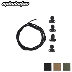 OPHIDIAN 1 Set Hunting Bungee Cord Fastening Pull Ring for Open Top Magazine Pouch Vest Quick Elastic Fastening Strap