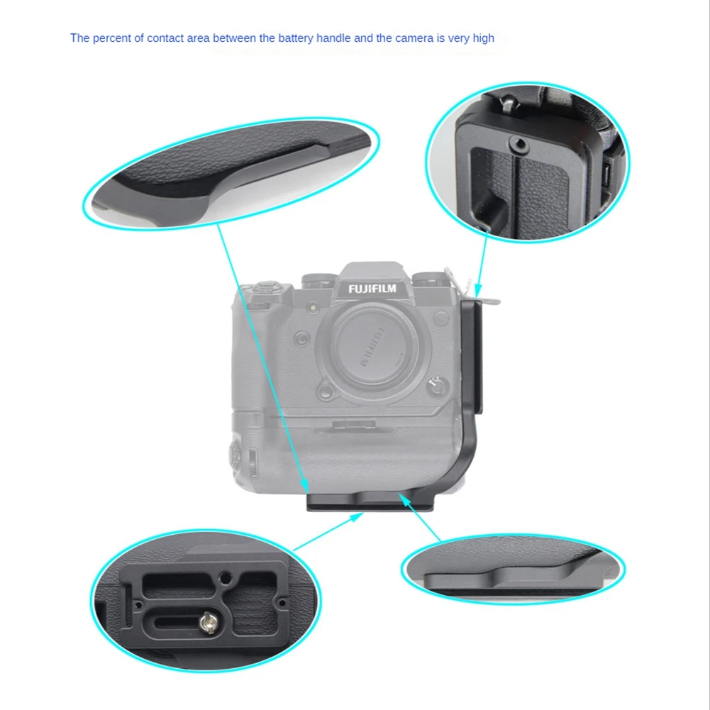 N91R-Quick Release L Plate/Bracket Holder Vertical Hand Grip For Fujifilm Fuji X-H1 XH1 Camera Battery Grip