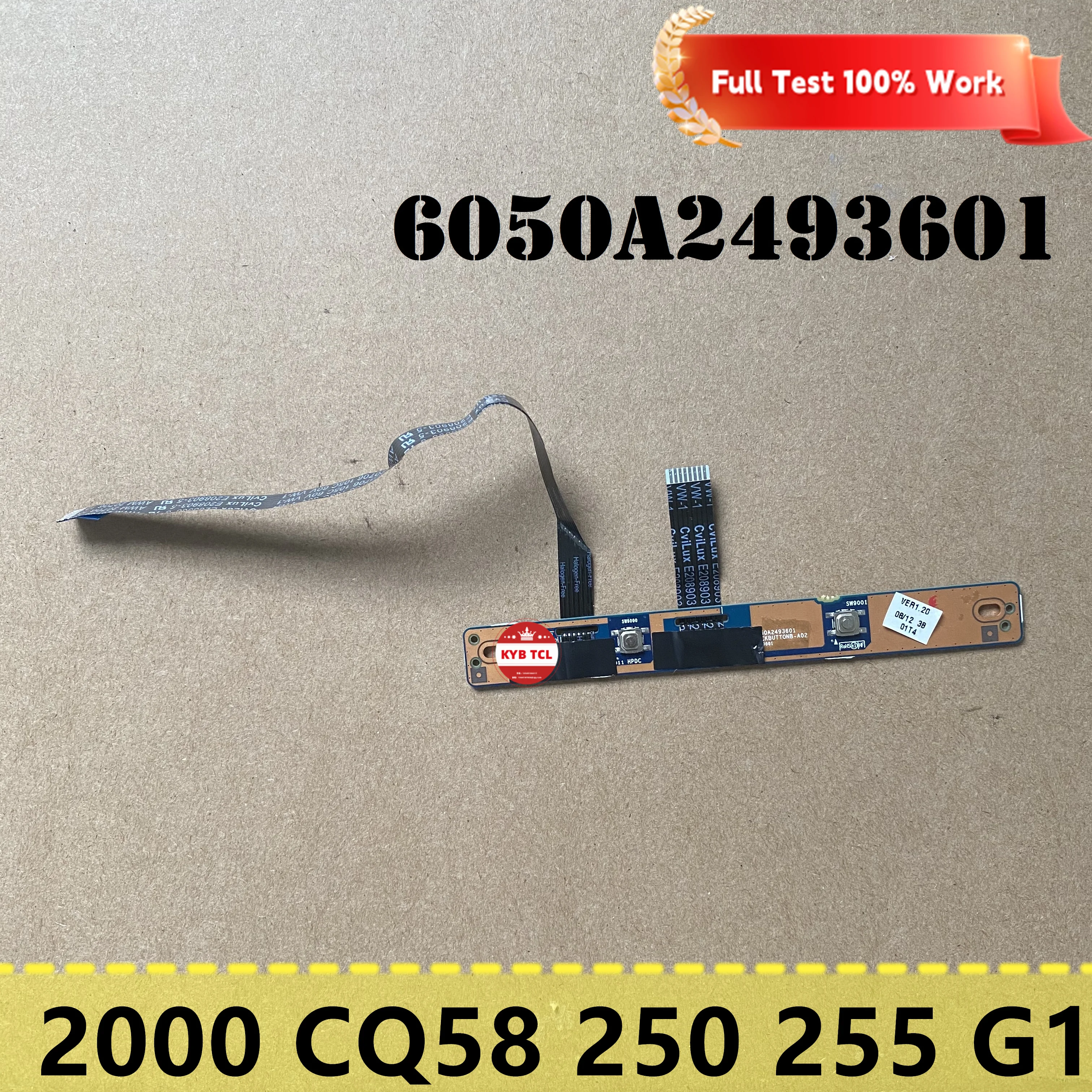 For HP Compaq CQ58-D55SO 2000 CQ58 250 G1 255 G1 Laptop Touchpad Mouse Button Board w/ Cables Or Bracket 6050A2493601 Notebook