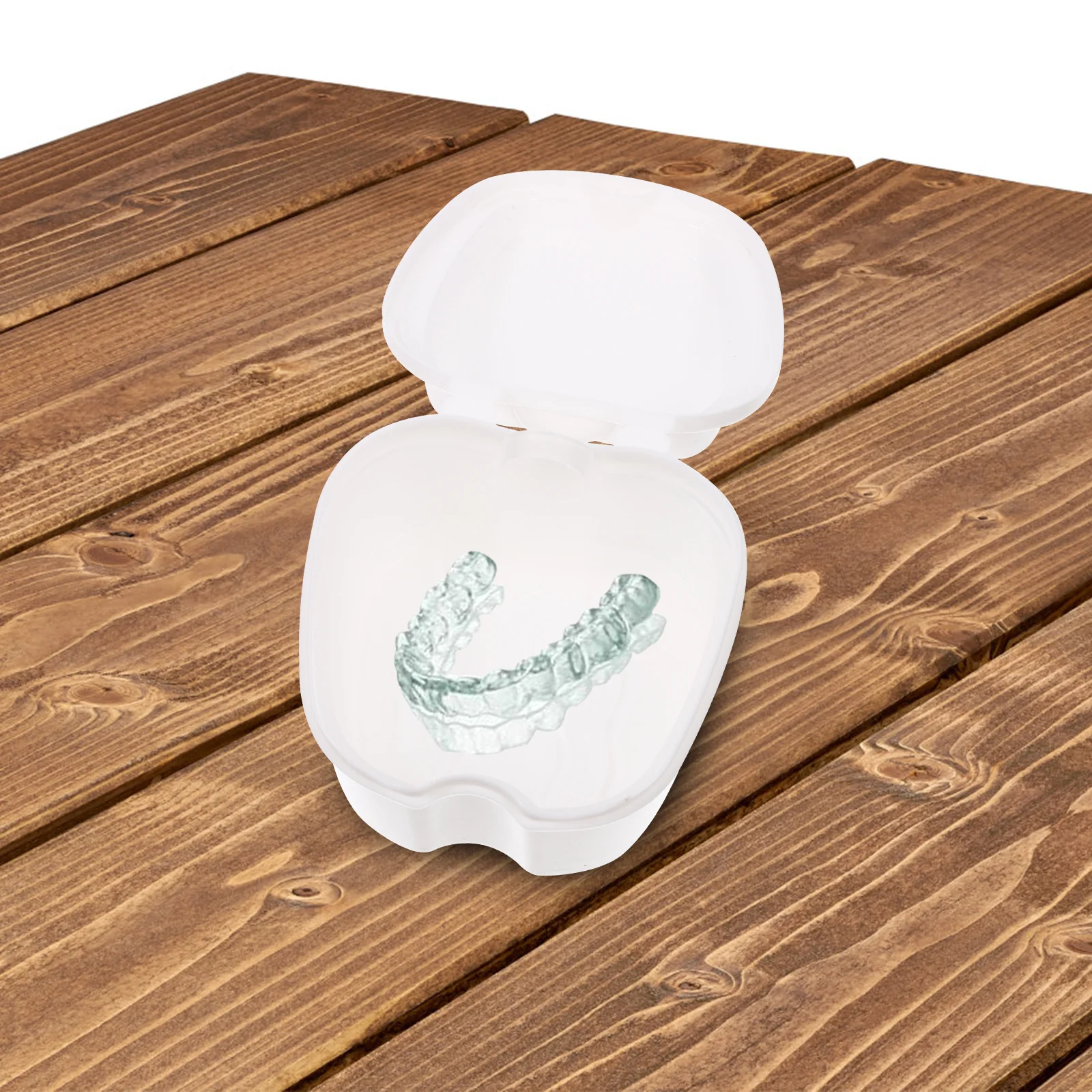 

3Pcs Denture Storage Box Portable Breathable Case False Tooth Holder Drain Shelf Travel Retainer Orthodontic Container