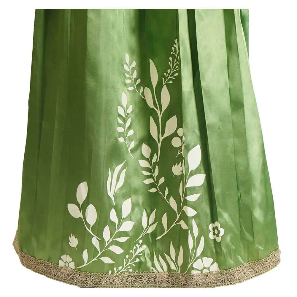 Movie Space Battle Cosplay Princess Leia Green Dresses Party  Roleplay Costume Female Adult Suits Outfit Halloween Carnival