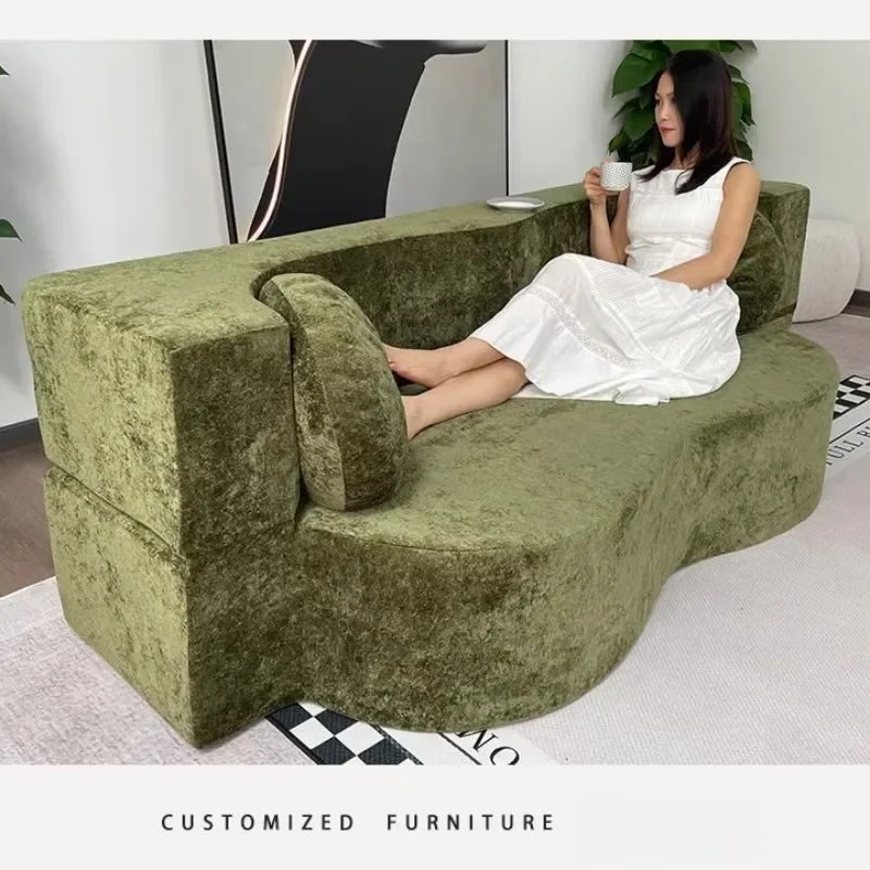 

Modern Vacuum Living Room Sofas Compression Sofa Pure Sponge Single Multifunctional Foldable Special Shaped Sofa Bed Furniture