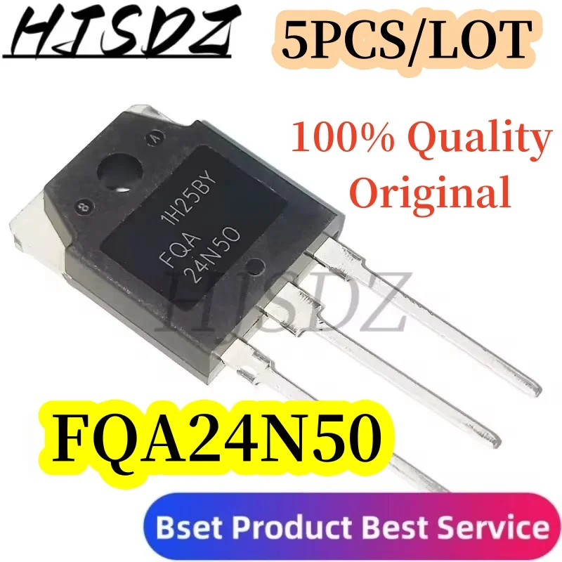 

5 шт./лот, 100% качество, оригинальный FQA24N50 24N50 TO-247 MOS FET 24A 500 В